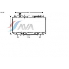 TO2306 AVA Радиатор, охлаждение двигателя