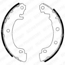 LS1724 DELPHI Комплект тормозных колодок