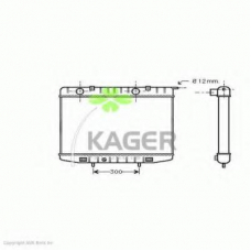 31-0784 KAGER Радиатор, охлаждение двигателя