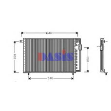 522022N AKS DASIS Конденсатор, кондиционер