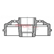 BT 822 METZGER Тормозной барабан