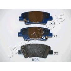 PP-K06AF JAPANPARTS Комплект тормозных колодок, дисковый тормоз