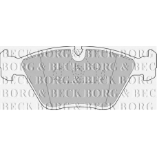 BBP1407 BORG & BECK Комплект тормозных колодок, дисковый тормоз
