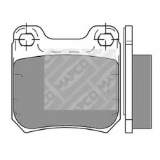 6356 MAPCO Комплект тормозных колодок, дисковый тормоз