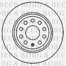 BBD5167 BORG & BECK Тормозной диск