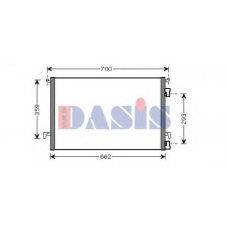 152029N AKS DASIS Конденсатор, кондиционер