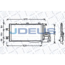 720M51 JDEUS Конденсатор, кондиционер