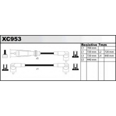 XC953 QUINTON HAZELL Комплект проводов зажигания