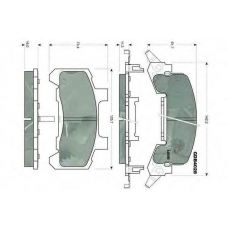 GDB4028 TRW Комплект тормозных колодок, дисковый тормоз