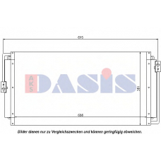 522004N AKS DASIS Конденсатор, кондиционер