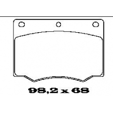 BL1100A1 FTE Комплект тормозных колодок, дисковый тормоз