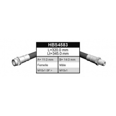 HBS4583 QUINTON HAZELL Тормозной шланг