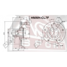 HNWH-CL7F ASVA Ступица колеса