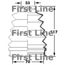 FCB6001 FIRST LINE Пыльник, приводной вал