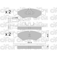 822-029-1 CIFAM Комплект тормозных колодок, дисковый тормоз