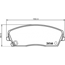 8DB 355 011-901 HELLA Комплект тормозных колодок, дисковый тормоз