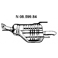 08.599.84 EBERSPACHER Глушитель выхлопных газов конечный