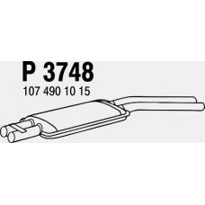 P3748 FENNO Средний глушитель выхлопных газов