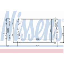 61979 NISSENS Радиатор, охлаждение двигателя