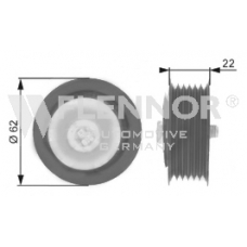 FU23912 FLENNOR Паразитный / ведущий ролик, поликлиновой ремень