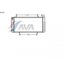 AU2102 AVA Радиатор, охлаждение двигателя