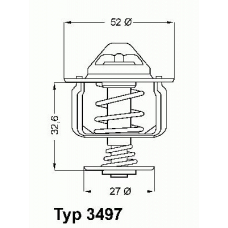 3497.88D WAHLER Термостат, охлаждающая жидкость