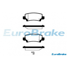 5501224560 EUROBRAKE Комплект тормозных колодок, дисковый тормоз