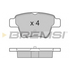 BP3198 BREMSI Комплект тормозных колодок, дисковый тормоз