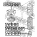 VWSHB-B6F FEBEST Защитный колпак / пыльник, амортизатор