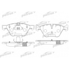 PBP1773 PATRON Комплект тормозных колодок, дисковый тормоз