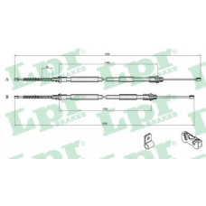 C0269B LPR Трос, стояночная тормозная система