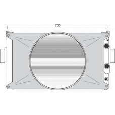 350213937000 MAGNETI MARELLI Радиатор, охлаждение двигателя