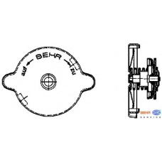 8MY 376 742-031 HELLA Крышка, резервуар охлаждающей жидкости