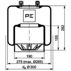 084.107-18A PE Automotive Кожух пневматической рессоры