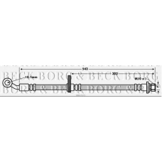 BBH7675 BORG & BECK Тормозной шланг