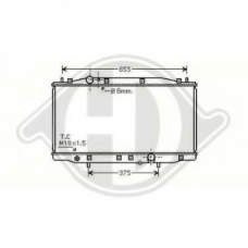 8521909 DIEDERICHS Радиатор, охлаждение двигателя