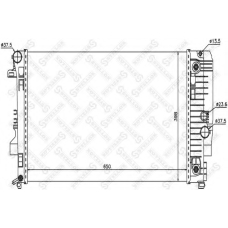 10-26560-SX STELLOX Радиатор, охлаждение двигателя