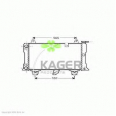 31-2117 KAGER Радиатор, охлаждение двигателя