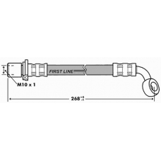 FBH7284 FIRST LINE Тормозной шланг