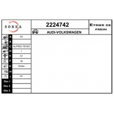 2224742 EAI Тормозной суппорт