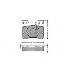 32034 SPIDAN Комплект тормозных колодок, дисковый тормоз