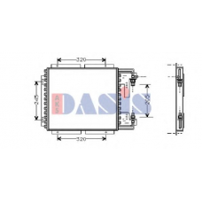 182180N AKS DASIS Конденсатор, кондиционер