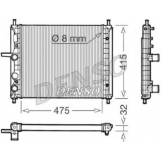 DRM09030 DENSO Радиатор, охлаждение двигателя