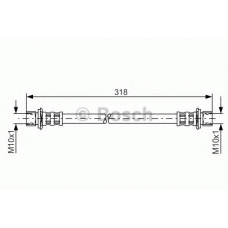 1 987 481 062 BOSCH Тормозной шланг