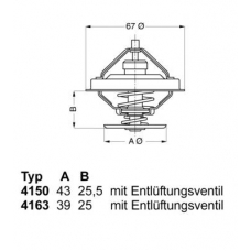 4150.71 WAHLER Термостат, охлаждающая жидкость