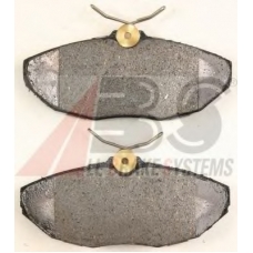 38806 ABS Комплект тормозных колодок, дисковый тормоз