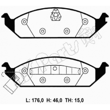 IBD-1093 IPS Parts Комплект тормозных колодок, дисковый тормоз