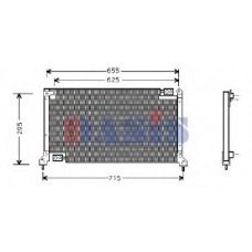 352070N AKS DASIS Конденсатор, кондиционер