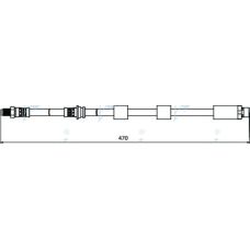 HOS3903 APEC Тормозной шланг