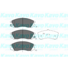 KBP-3016 KAVO PARTS Комплект тормозных колодок, дисковый тормоз
